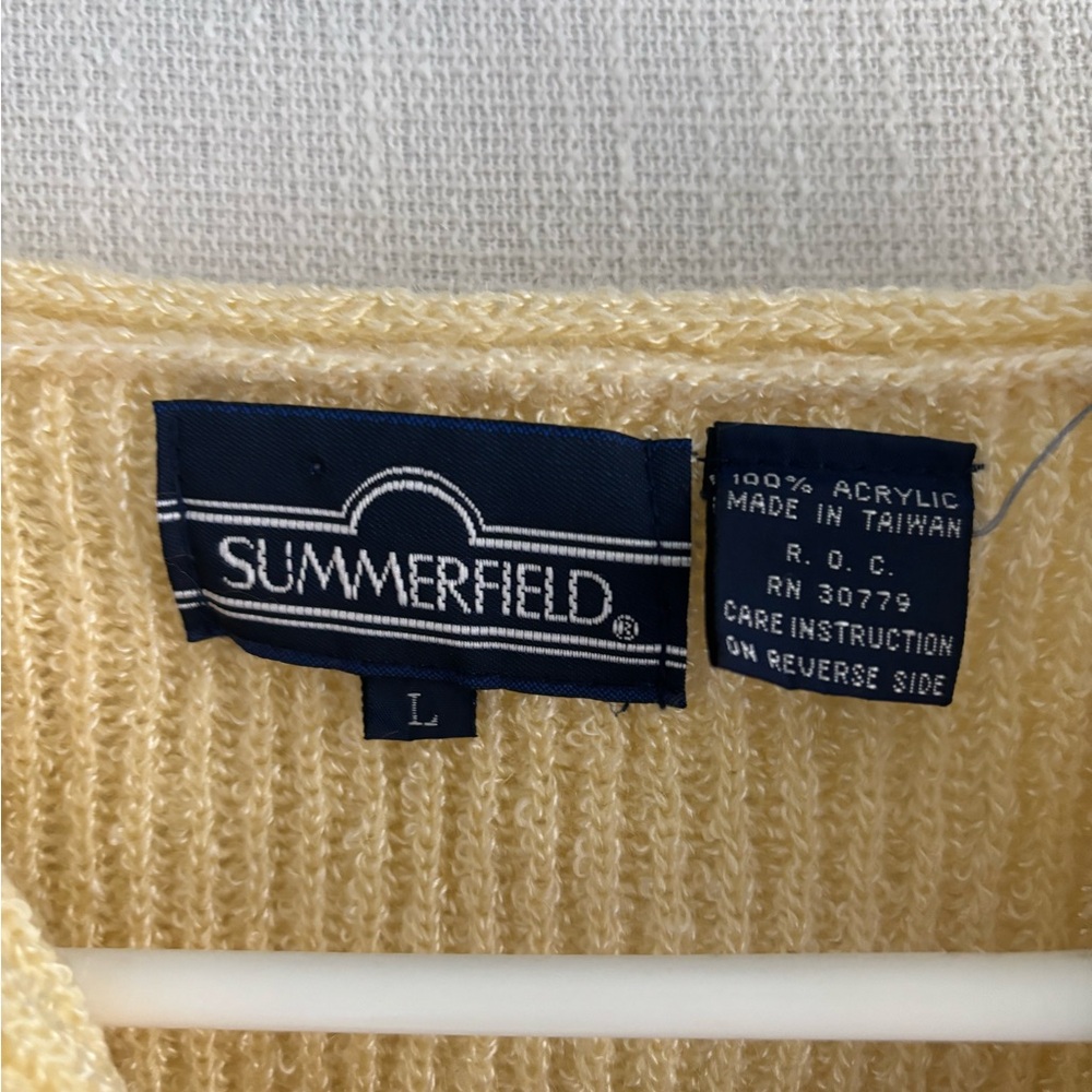 Yellow Sweater with Button Detail - Picture 2 of 3